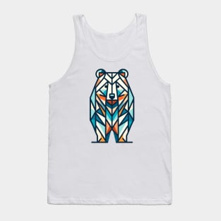 Geometric Wilderness Bear Tank Top